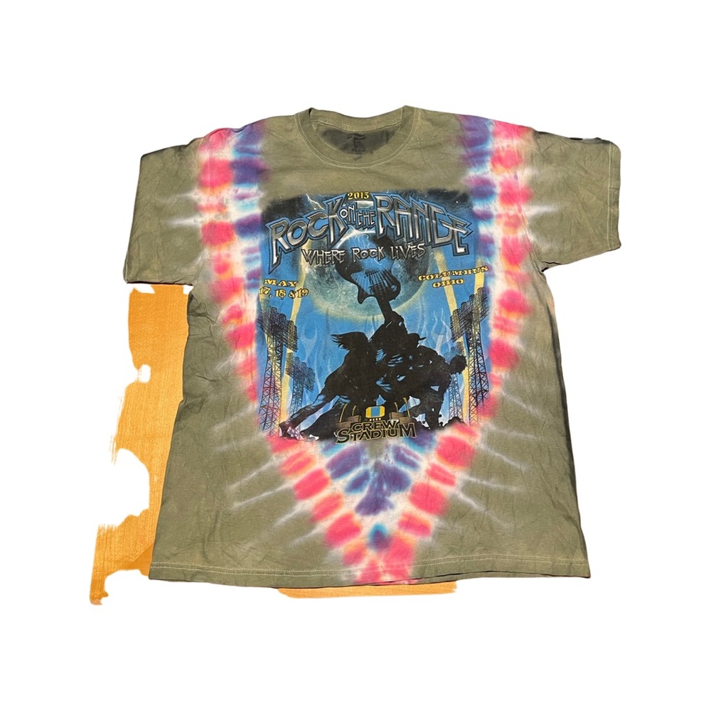 2013 Rock on the Range festival tie dyed tee